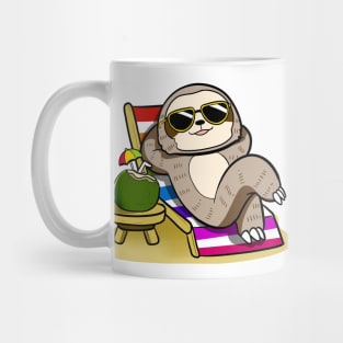 Sloth Beach Mug